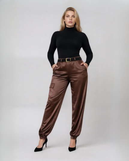 Blair - Satin Cargo Joggers
